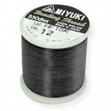 Miyuki Fädelgarn B - Schwarz